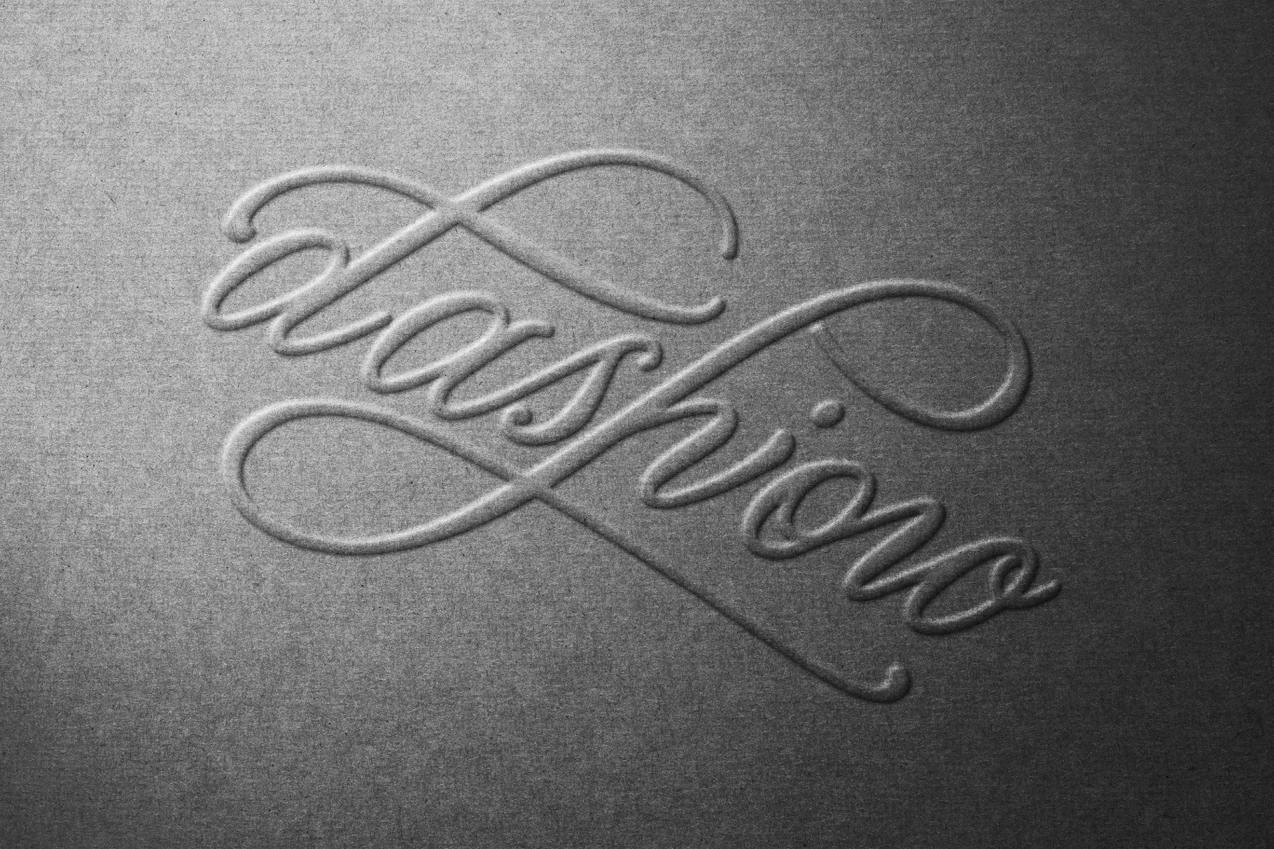 Pressed Paper Logo Mockup