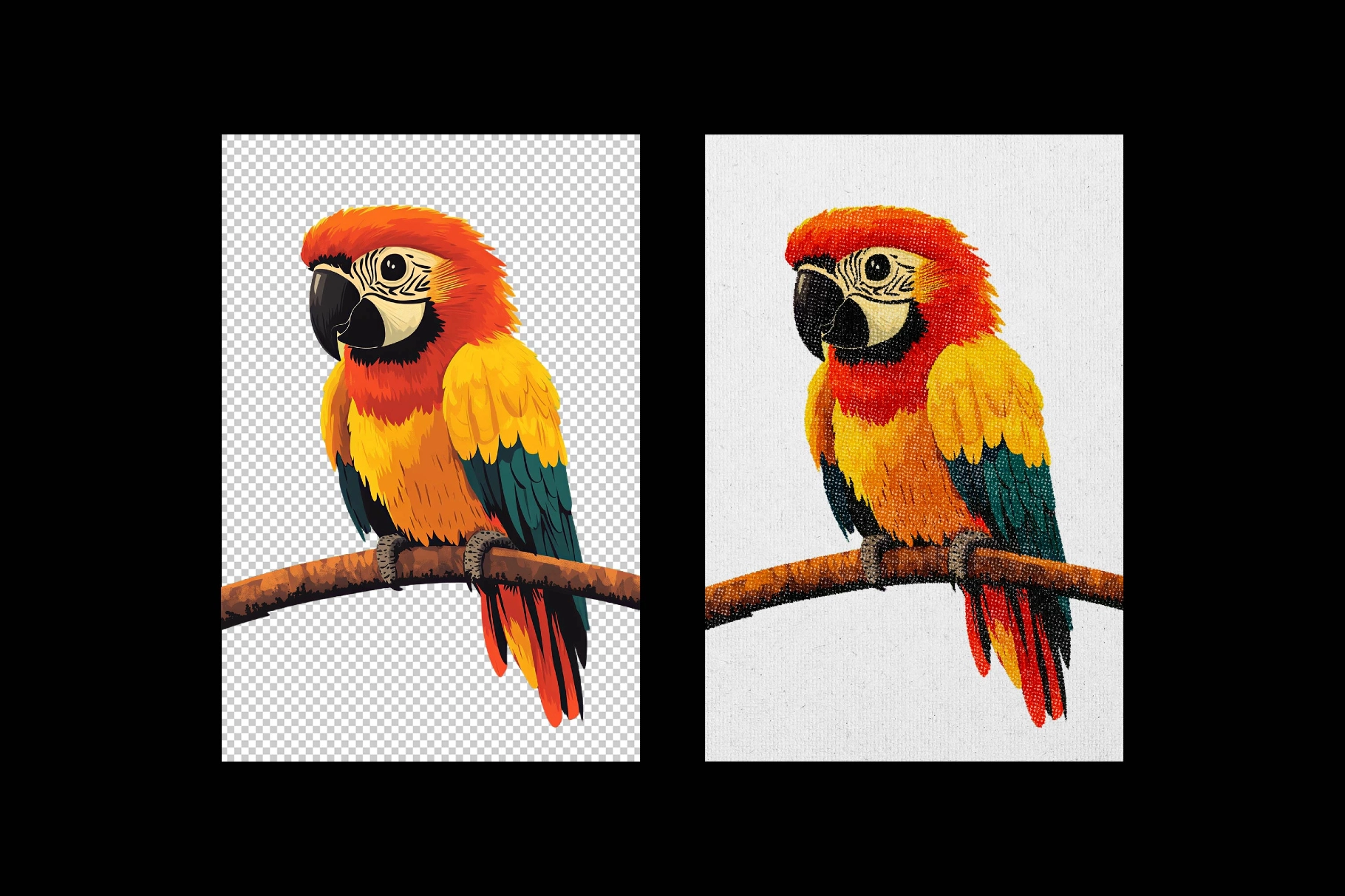 Retro Risograph Poster Print Effect