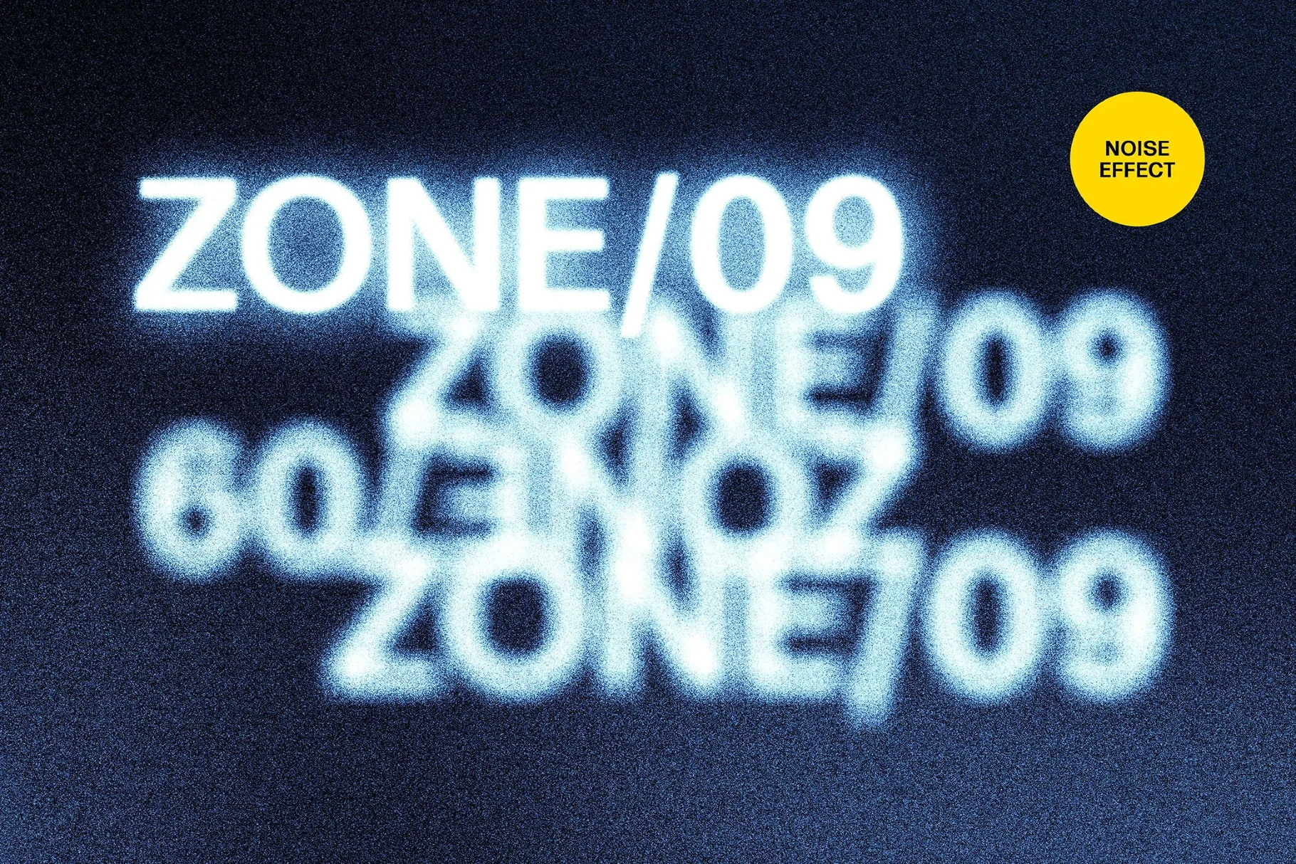 Hazy Noise Text Effect