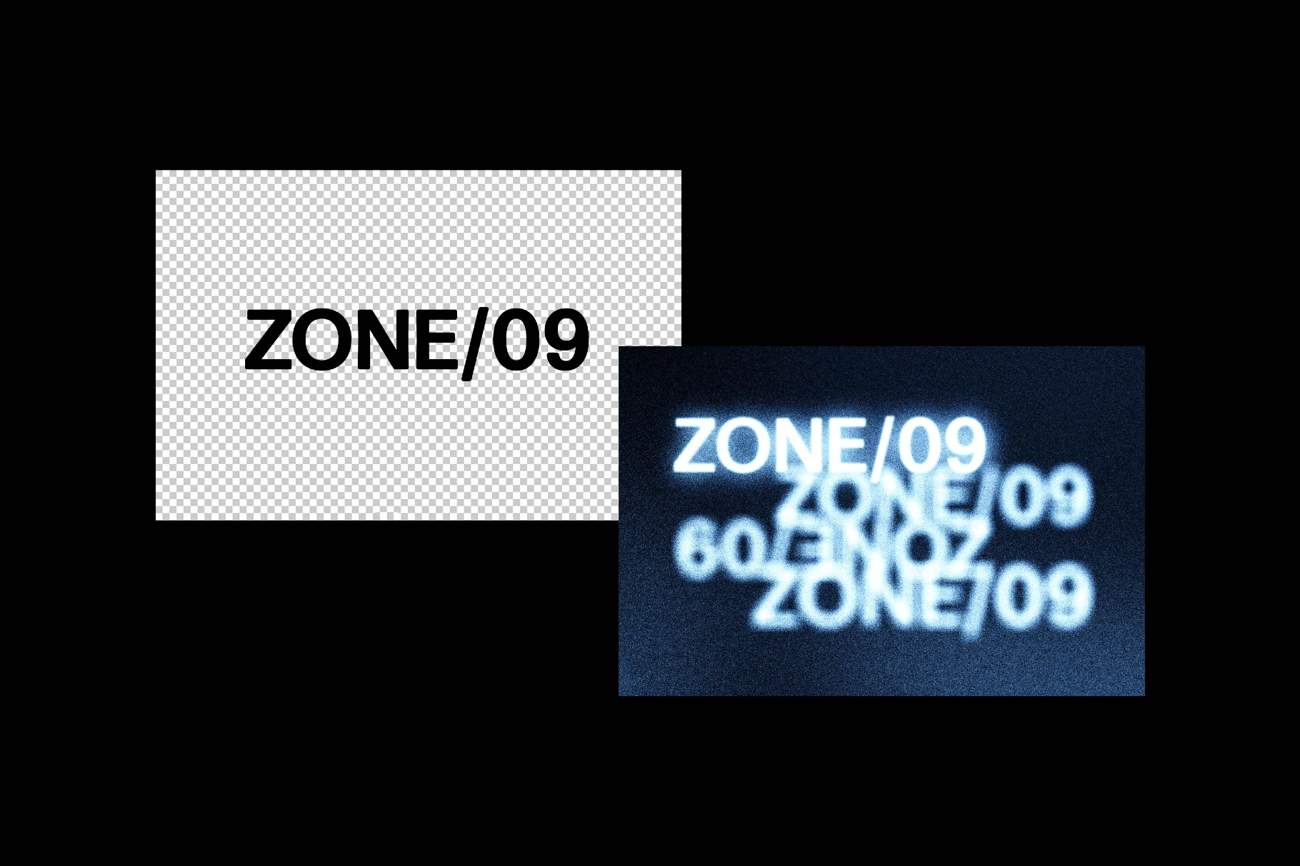 Hazy Noise Text Effect