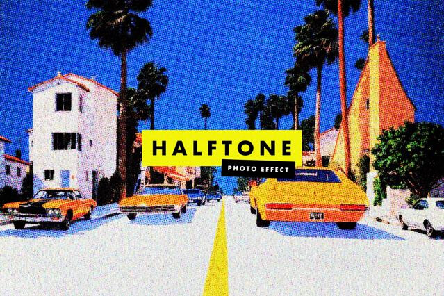 Retro Halftone Photo Effect