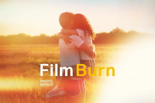 Film Burn Photo Effect