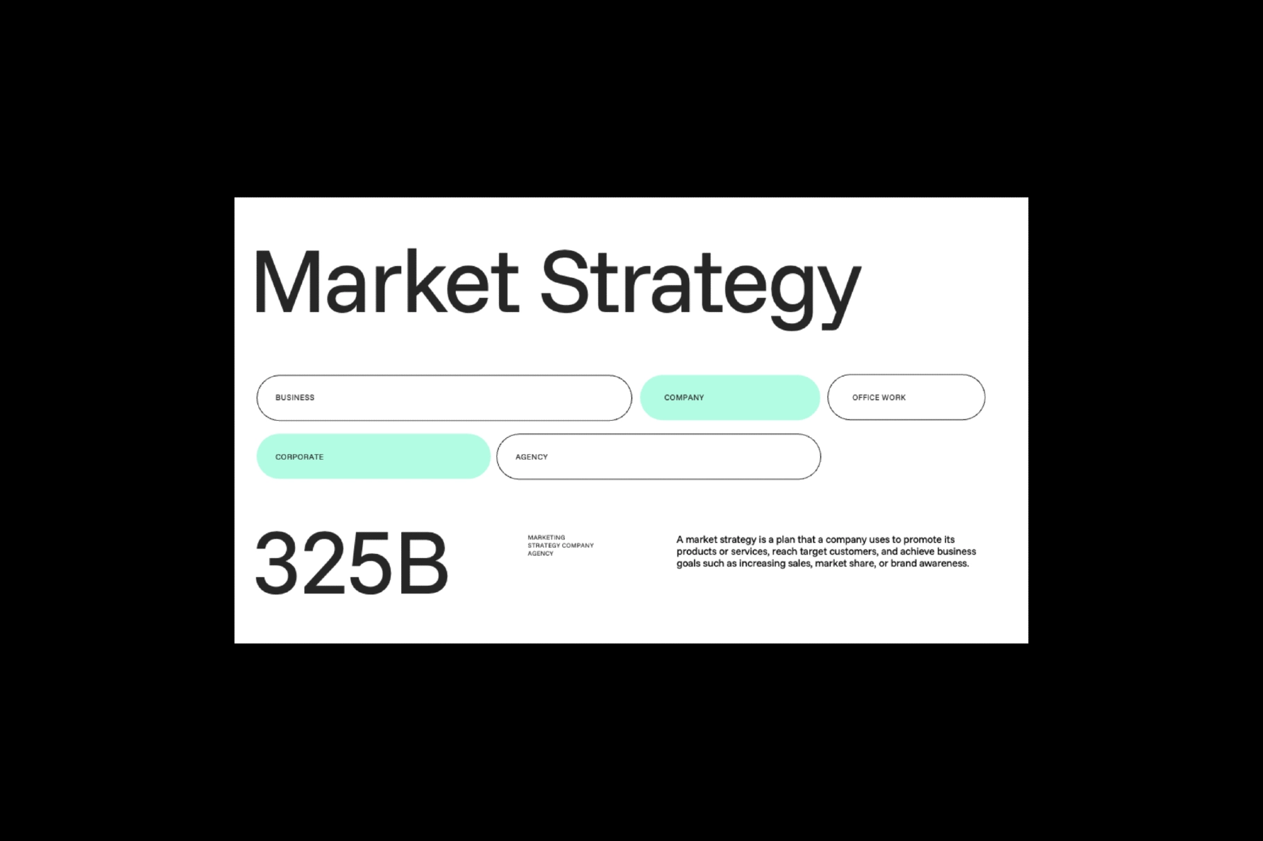 Business Strategy Market PowerPoint Template