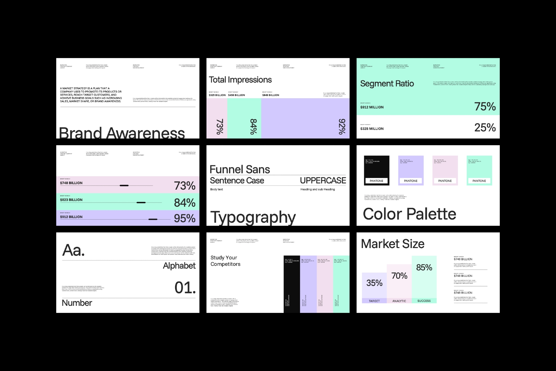 Business Strategy Market PowerPoint Template