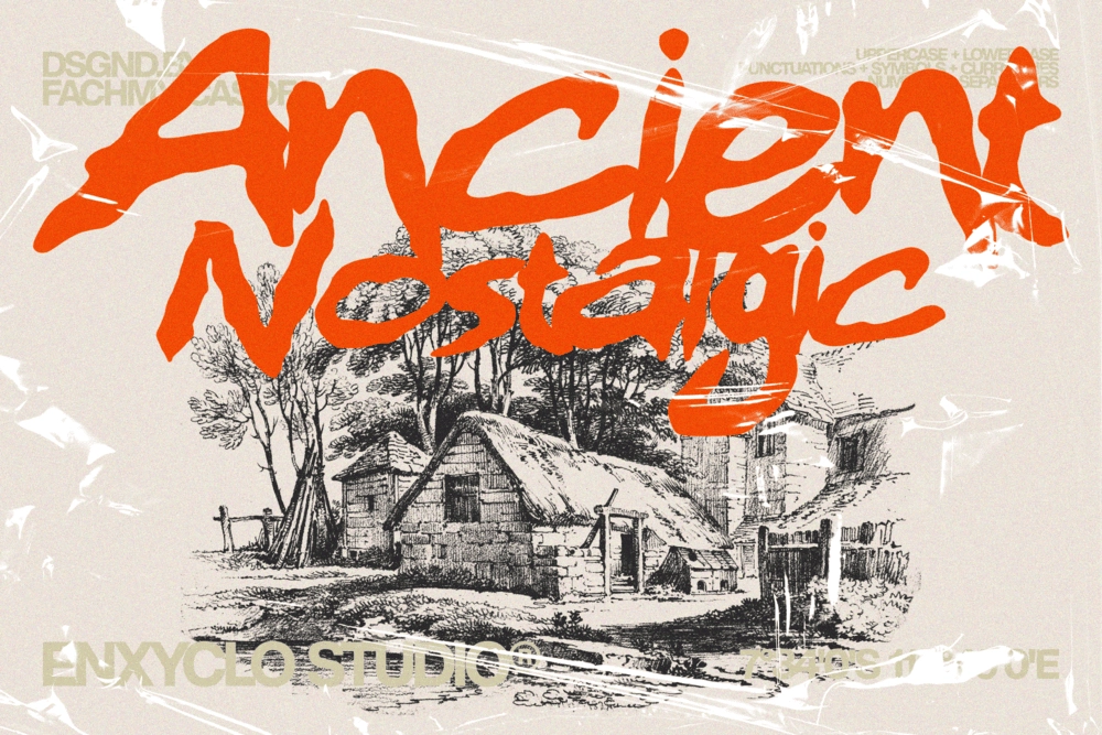 Meganors - Urban Brush Display Font