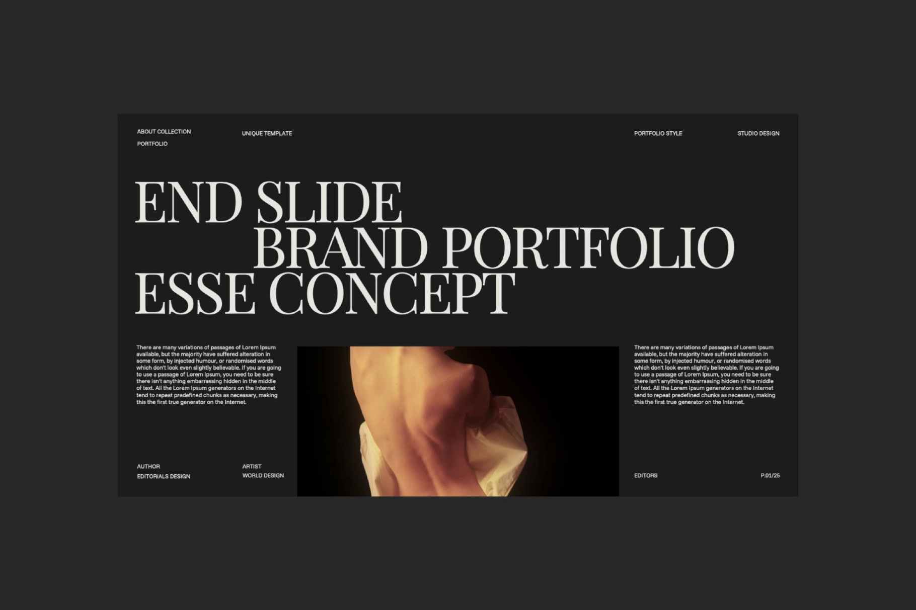 Google Slides Template for Brand Portfolio – Esse