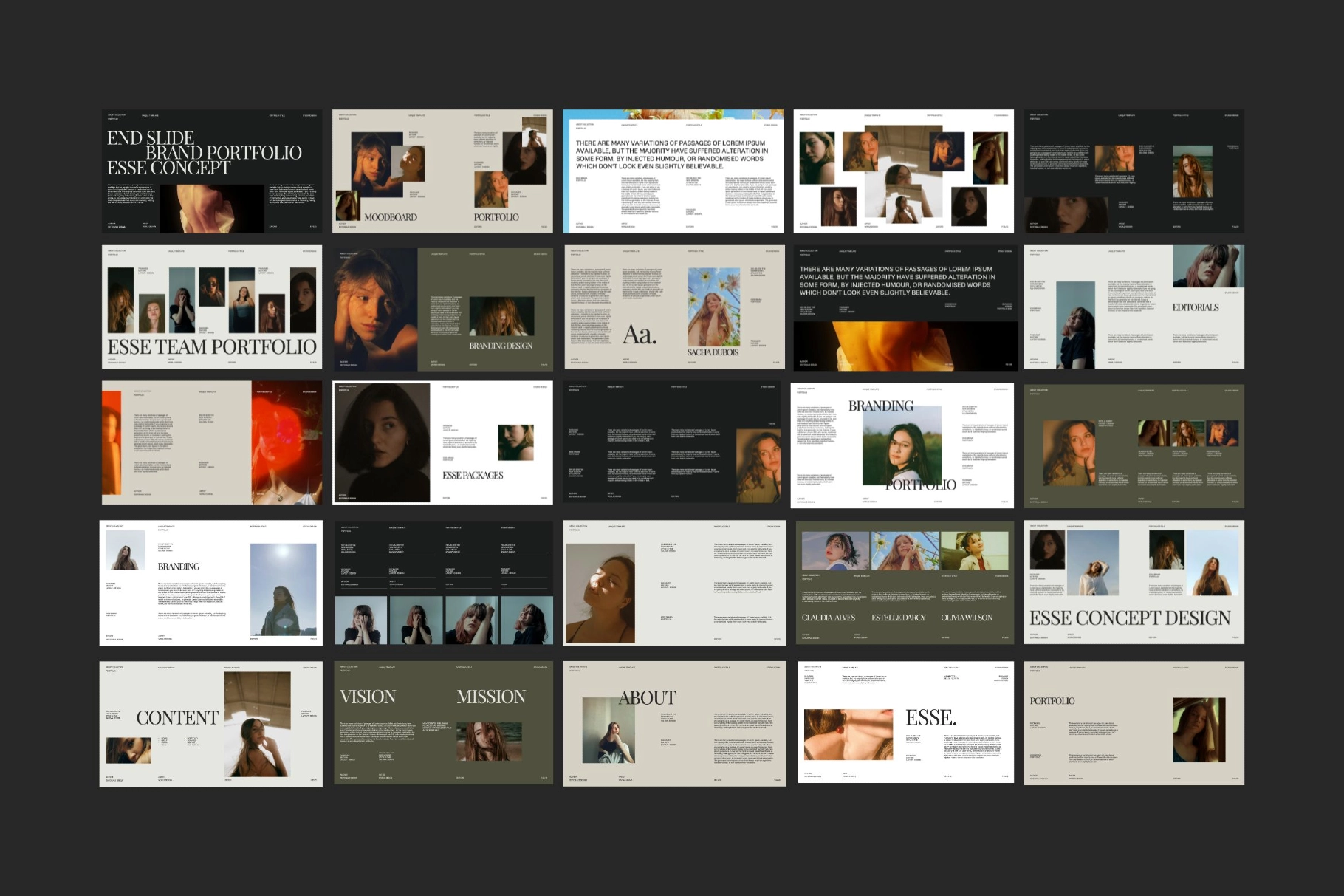 Google Slides Template for Brand Portfolio – Esse