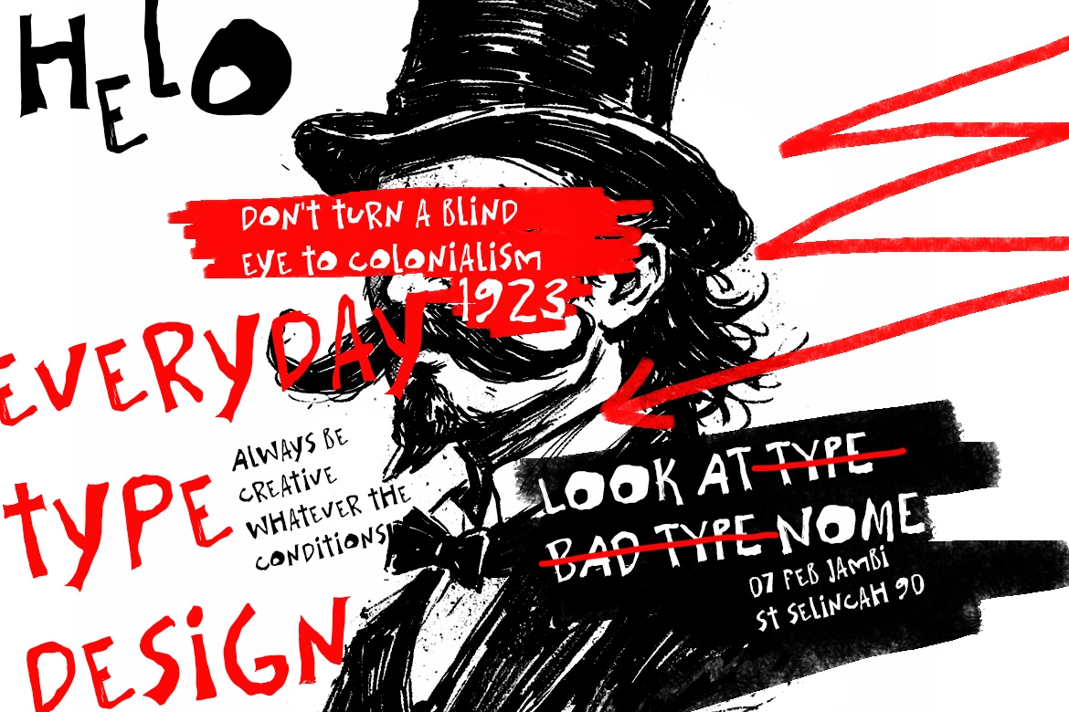 Borrok - Grunge Hand-drawn Font