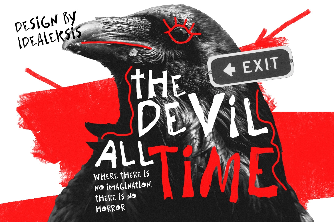 Borrok - Grunge Hand-drawn Font