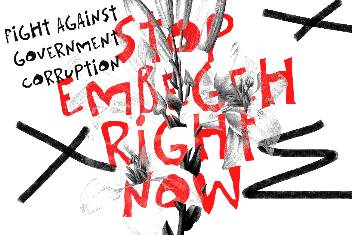 Borrok - Grunge Hand-drawn Font