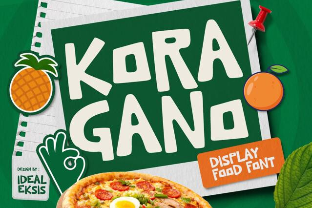 Kora Gano - Cute Display Font