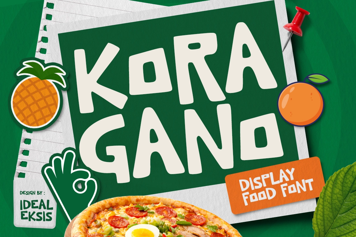 Kora Gano - Cute Display Font