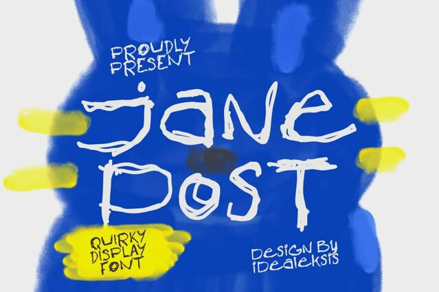 Jane Post - Handwritten Scribble Font