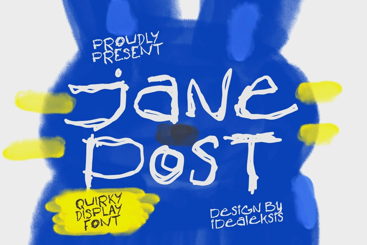 Jane Post - Handwritten Scribble Font
