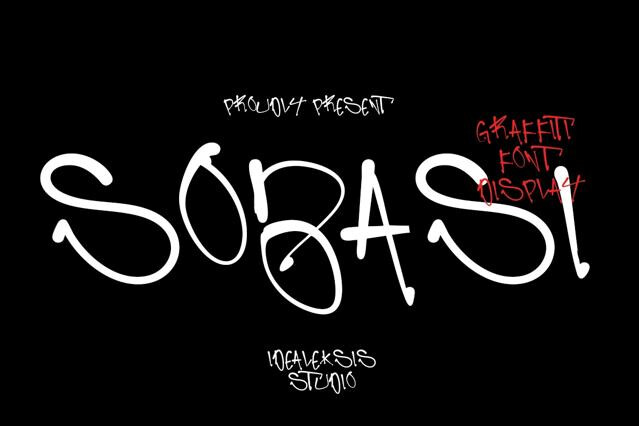 Sobasi - Marker Graffiti Font