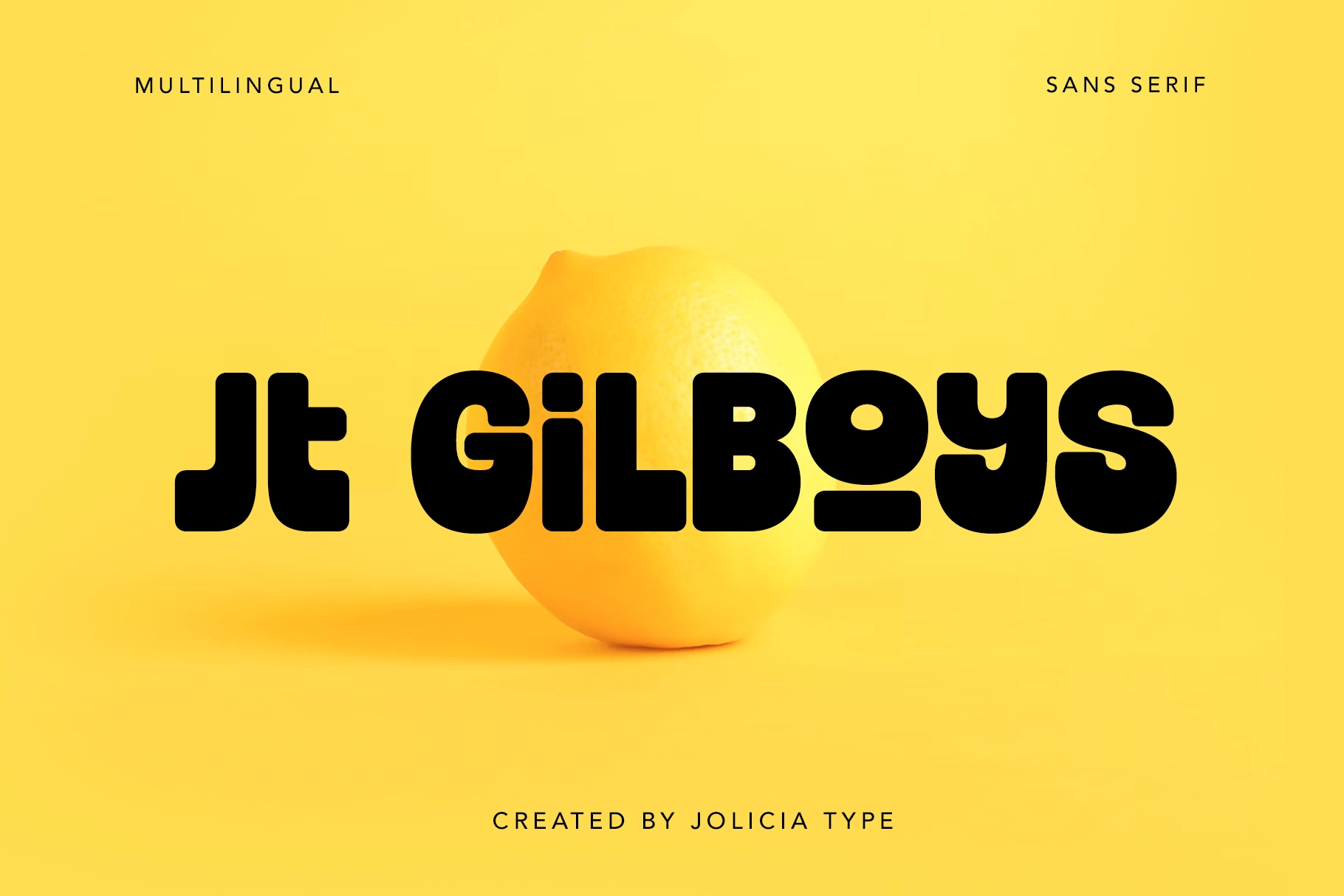 Jt Gilboys - Bold Rounded Display Font