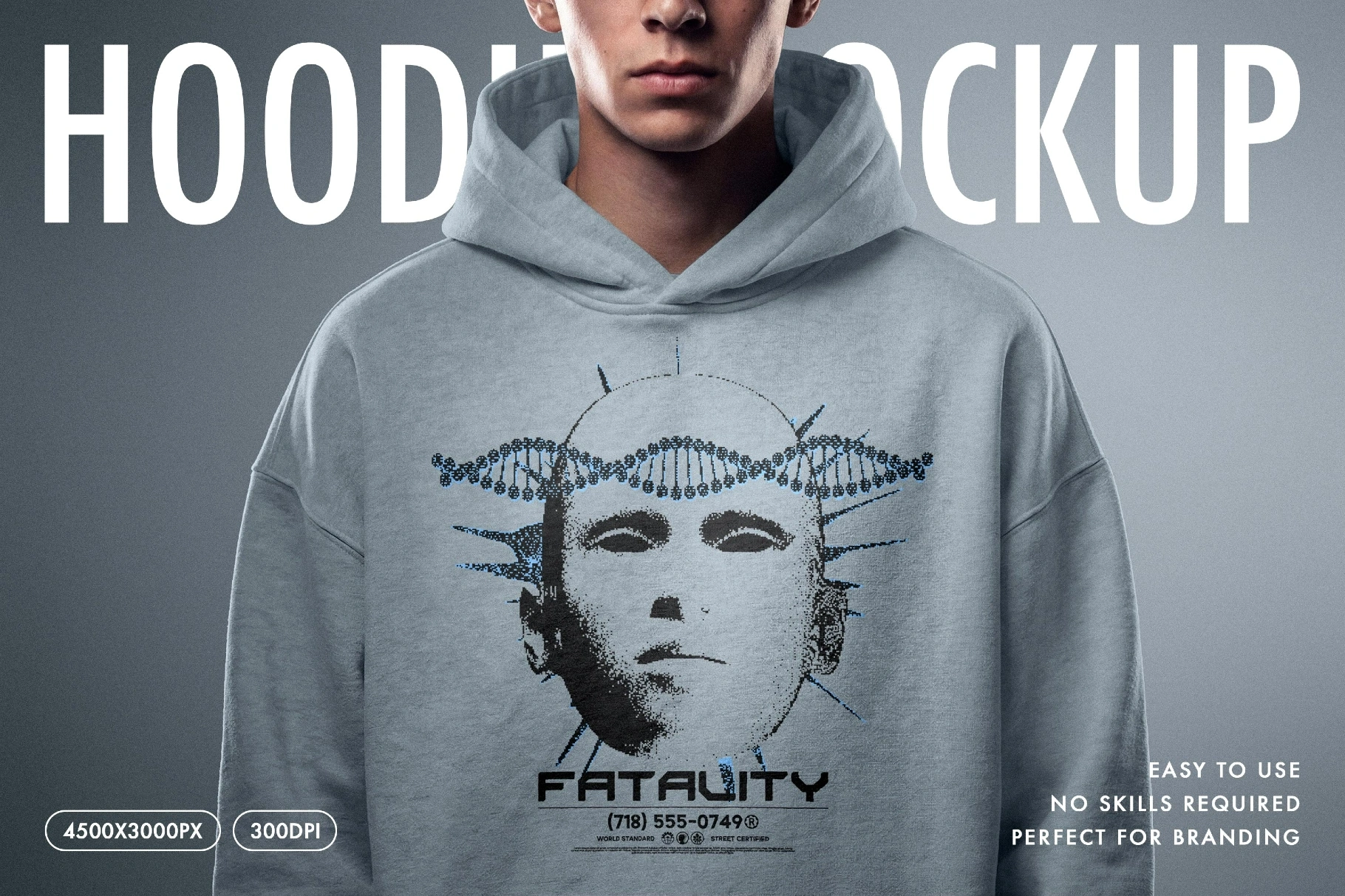 Streetwear Hoodie Print Mockup