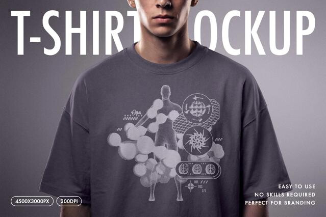 Streetwear T-Shirt Print Mockup