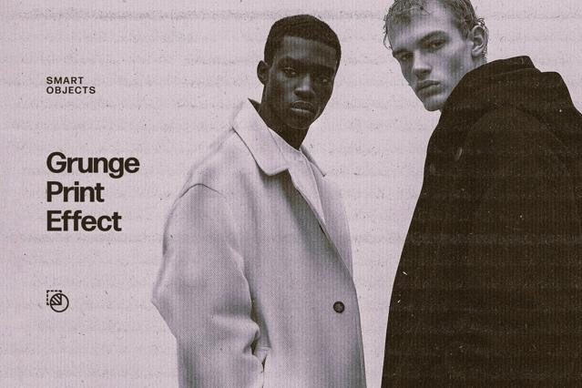 Grunge Print Photo Effect