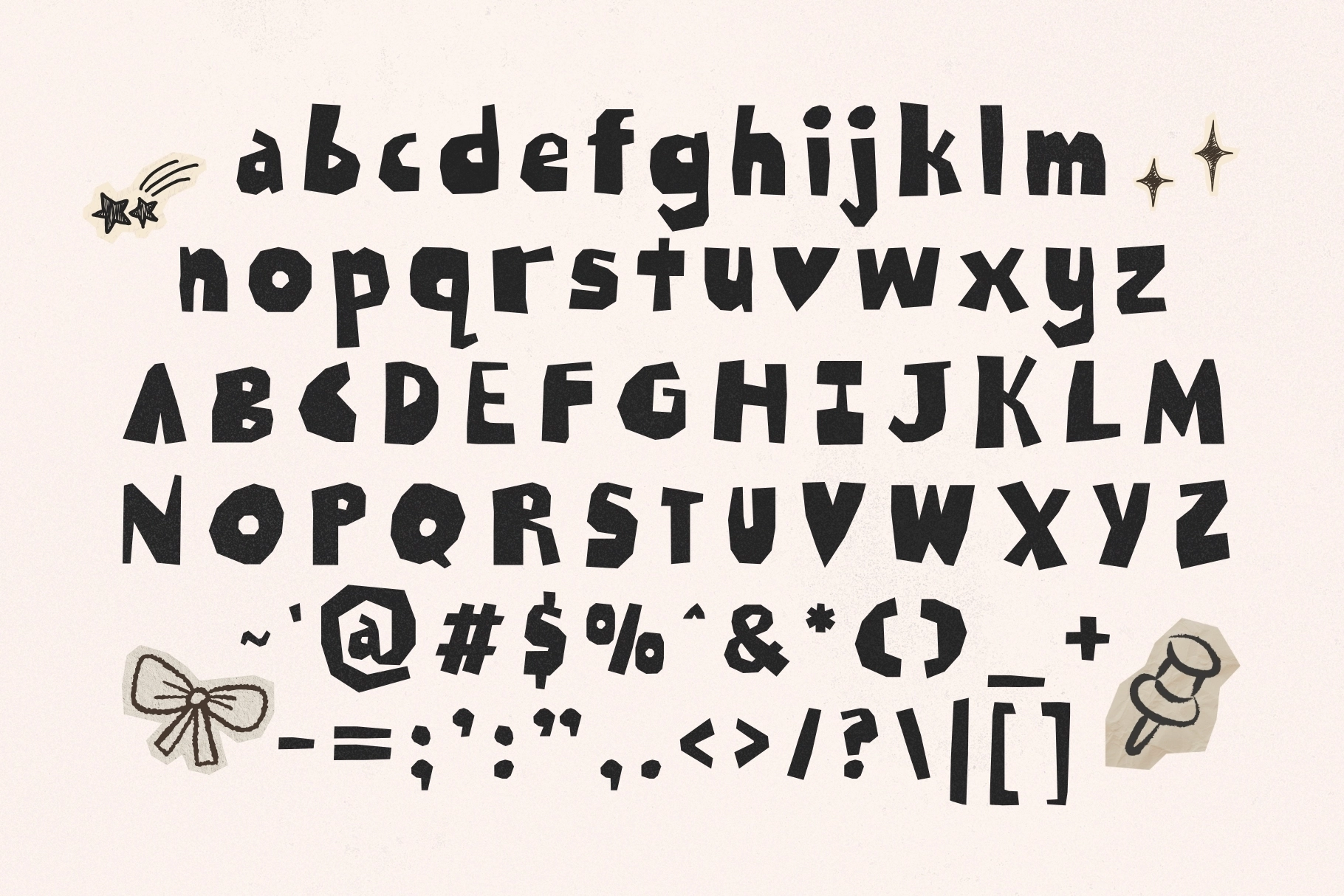 Craft Society - Paper Cut Display Font