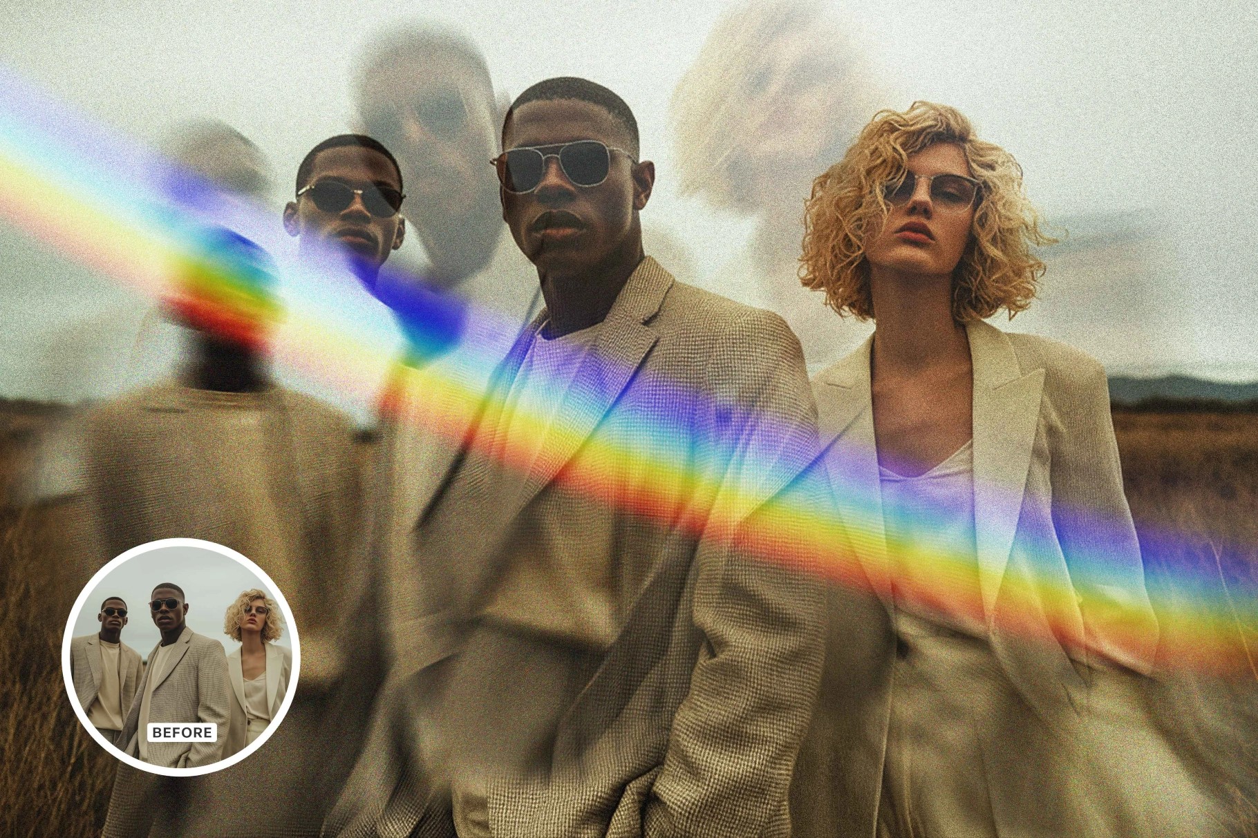 Vivid Prismatic Photo Effect