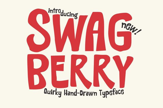 Swagberry - Handdrawn Playful Font