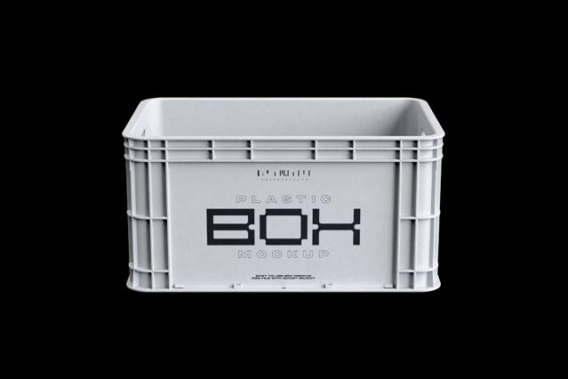 Storage Plastic Box Mockup