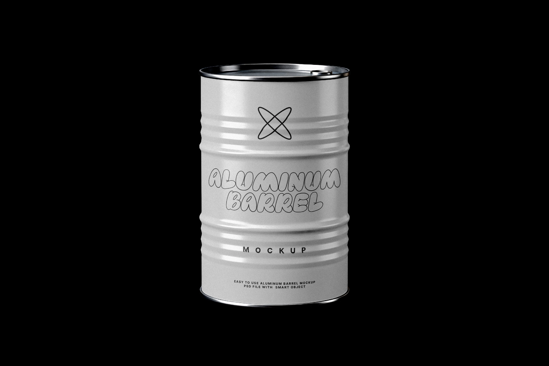 Aluminum Barrel Mockup