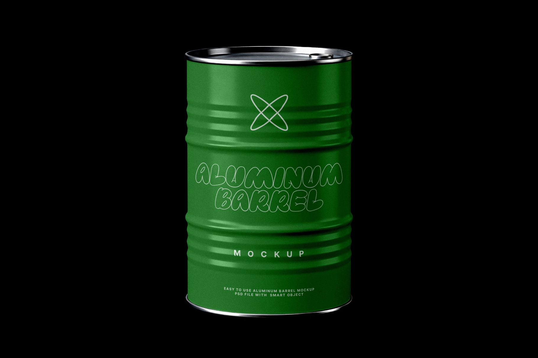 Aluminum Barrel Mockup