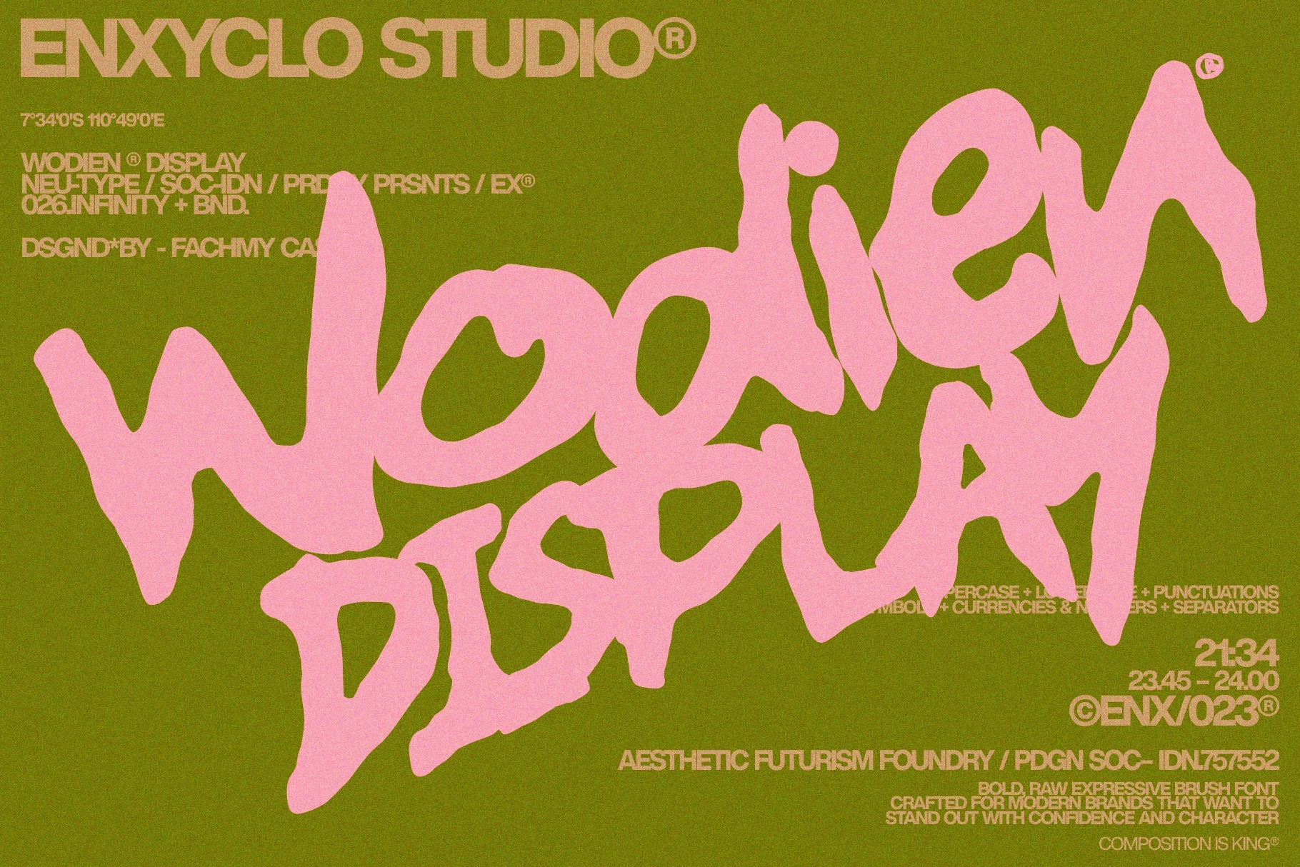 WODIEN — Brush Handdrawn Font