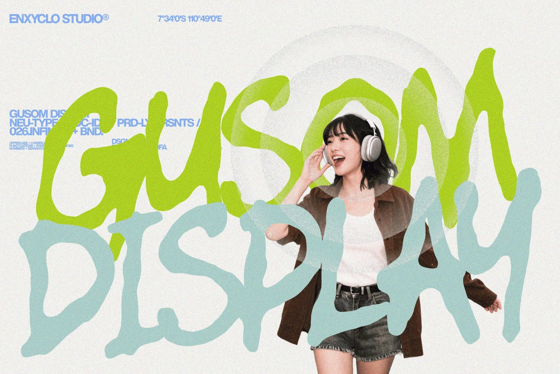 GUSOM — Gritty Poster Font