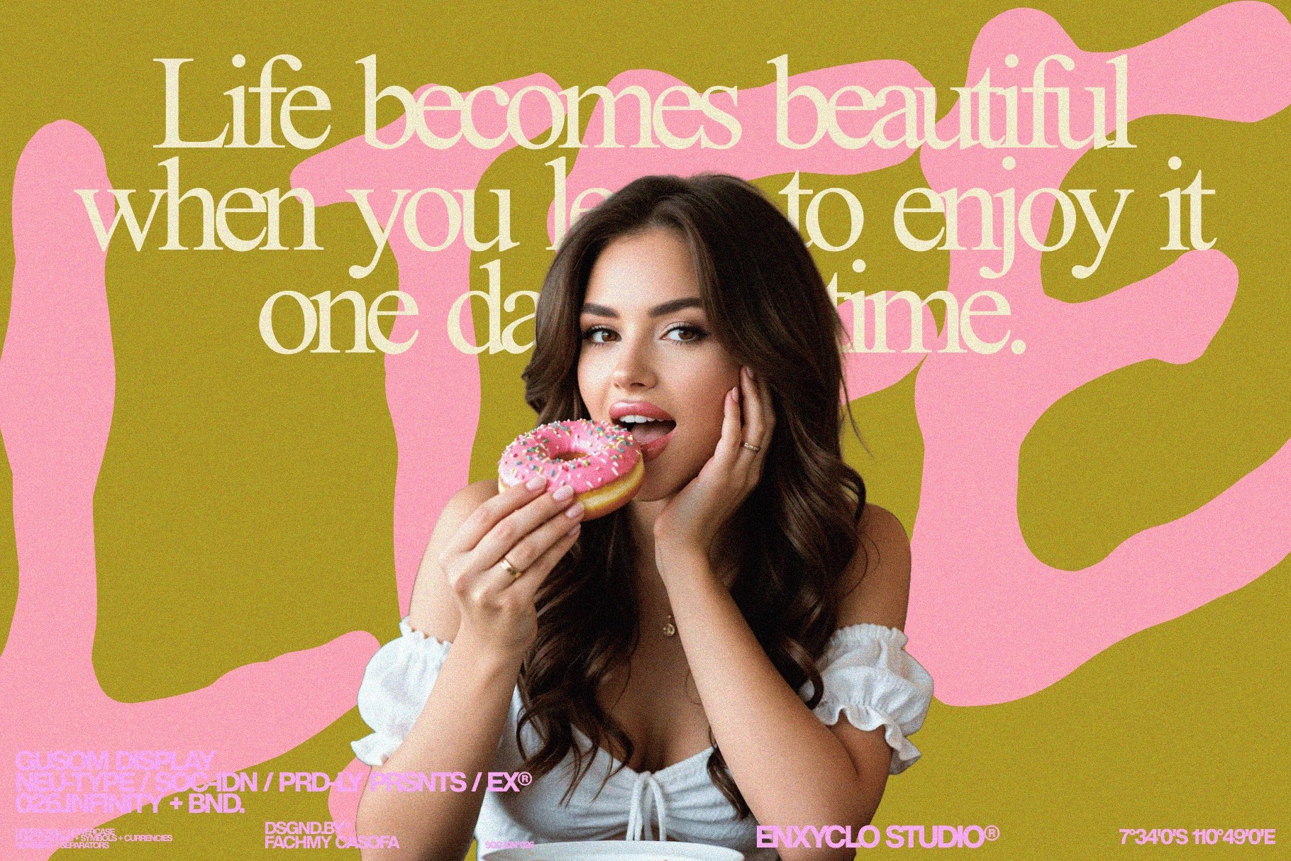 GUSOM — Gritty Poster Font