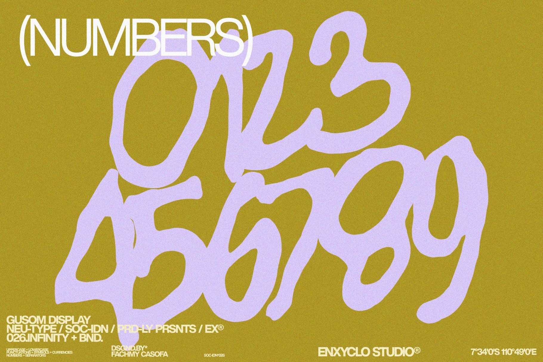 GUSOM — Gritty Poster Font