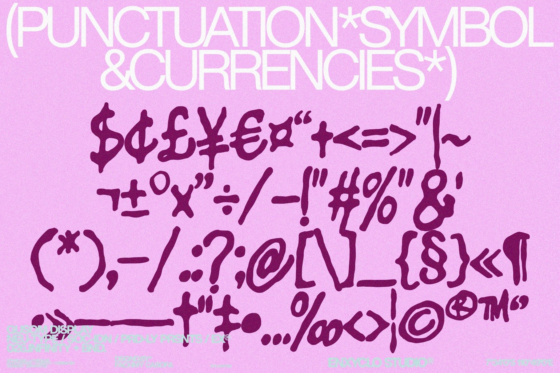 GUSOM — Gritty Poster Font