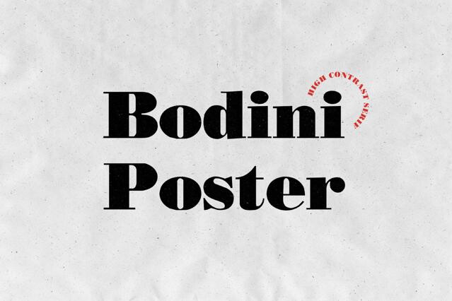 Bodini Poster Font