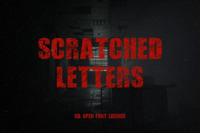 Scratched Letters Grunge Sans