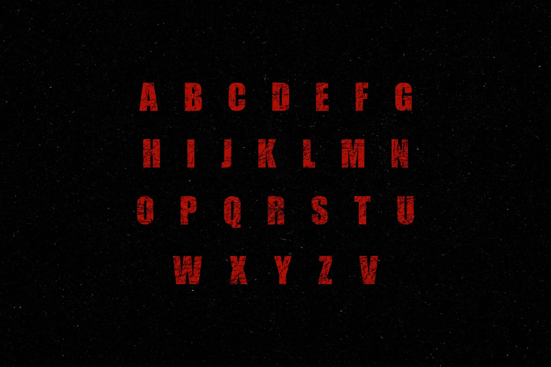 Scratched Letters Grunge Sans