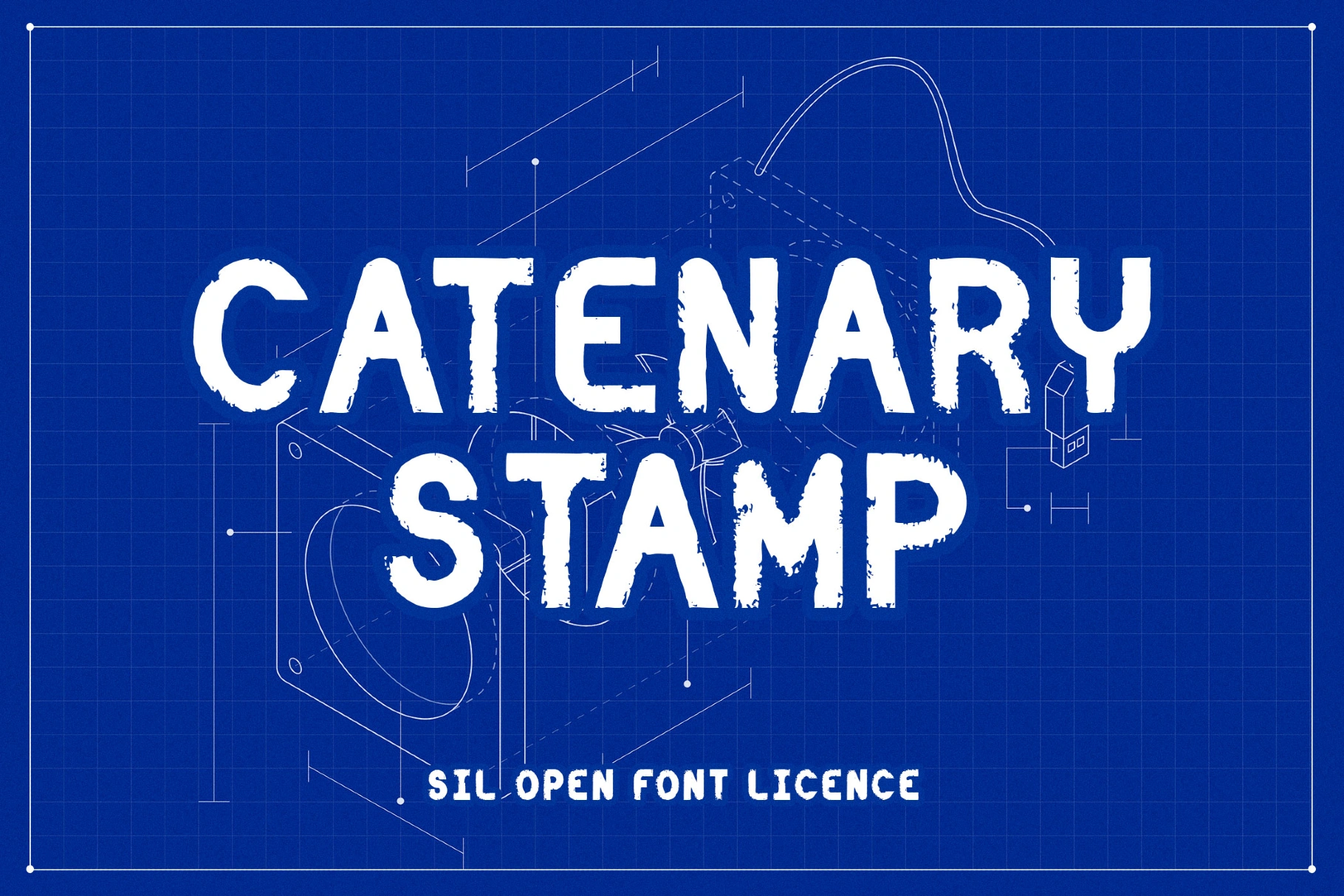 Catenary Stamp Font