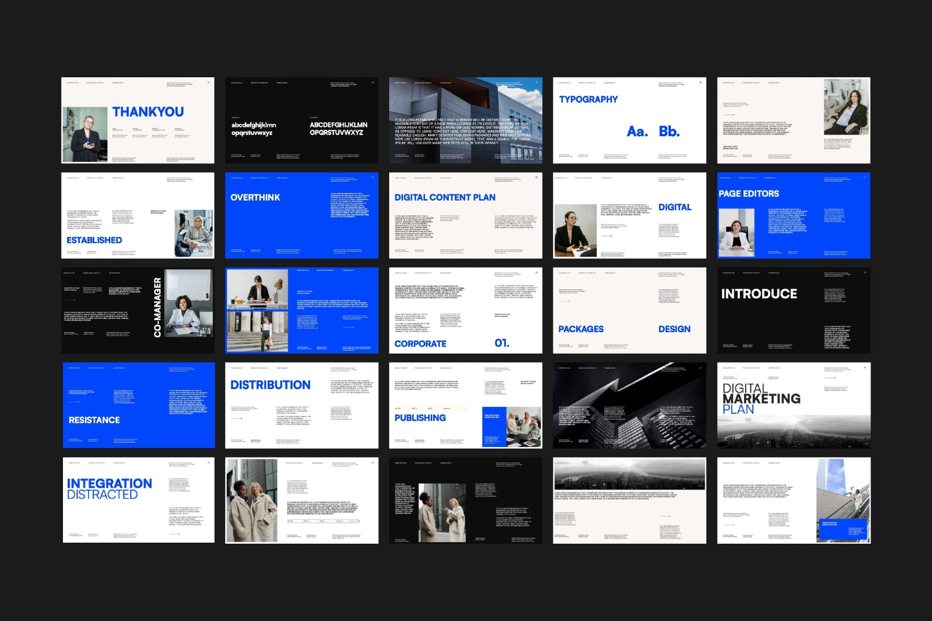 PowerPoint Digital Marketing Plan Template