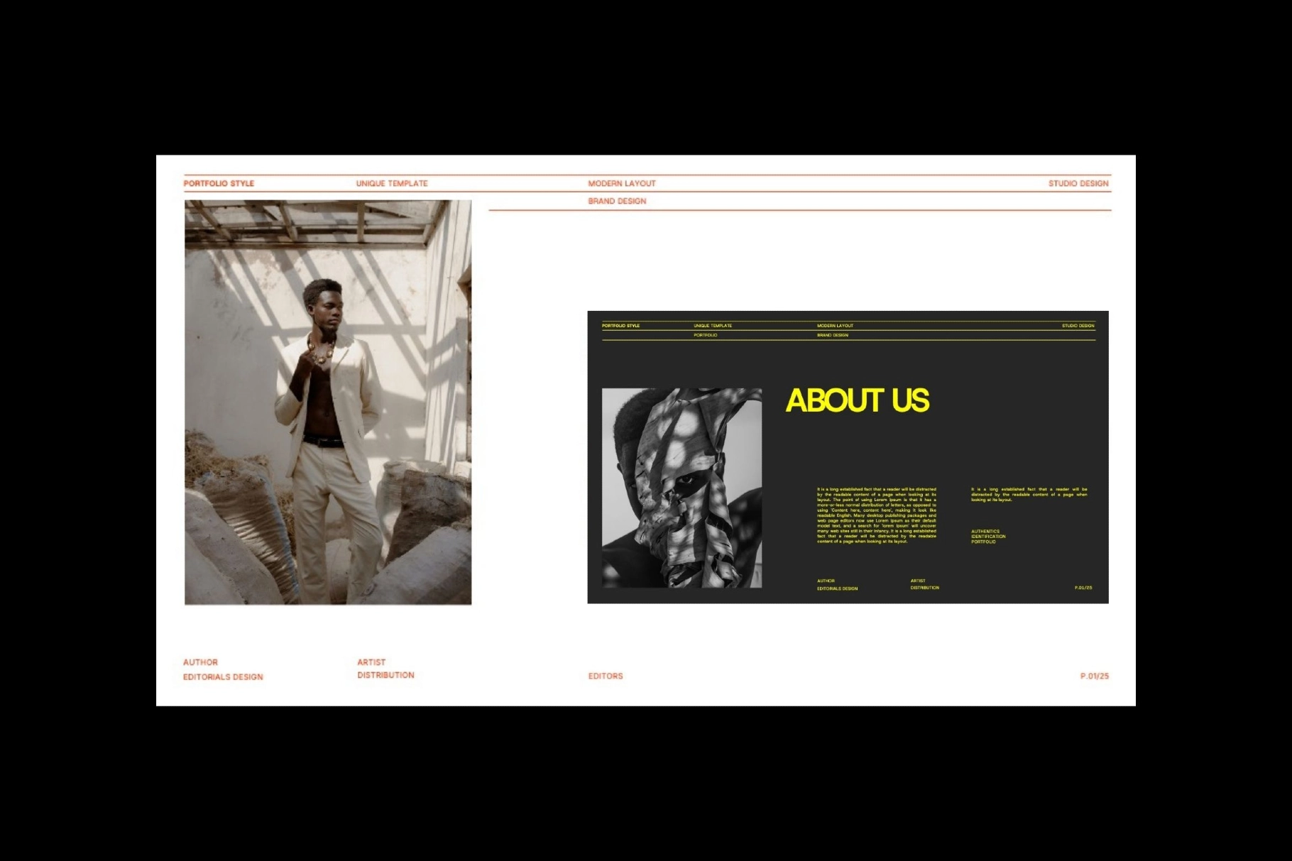 Brand Portfolio PowerPoint Template – Davids