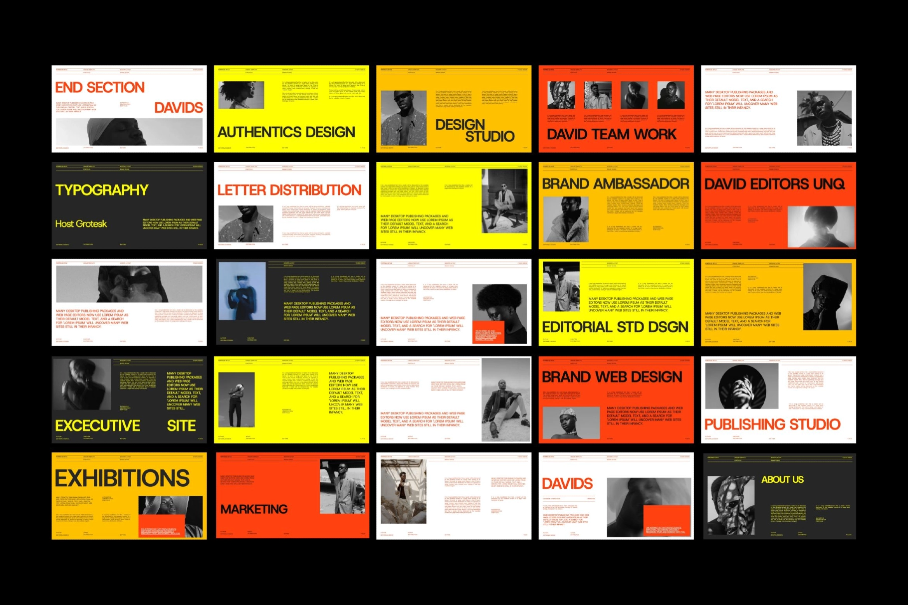 Brand Portfolio PowerPoint Template – Davids