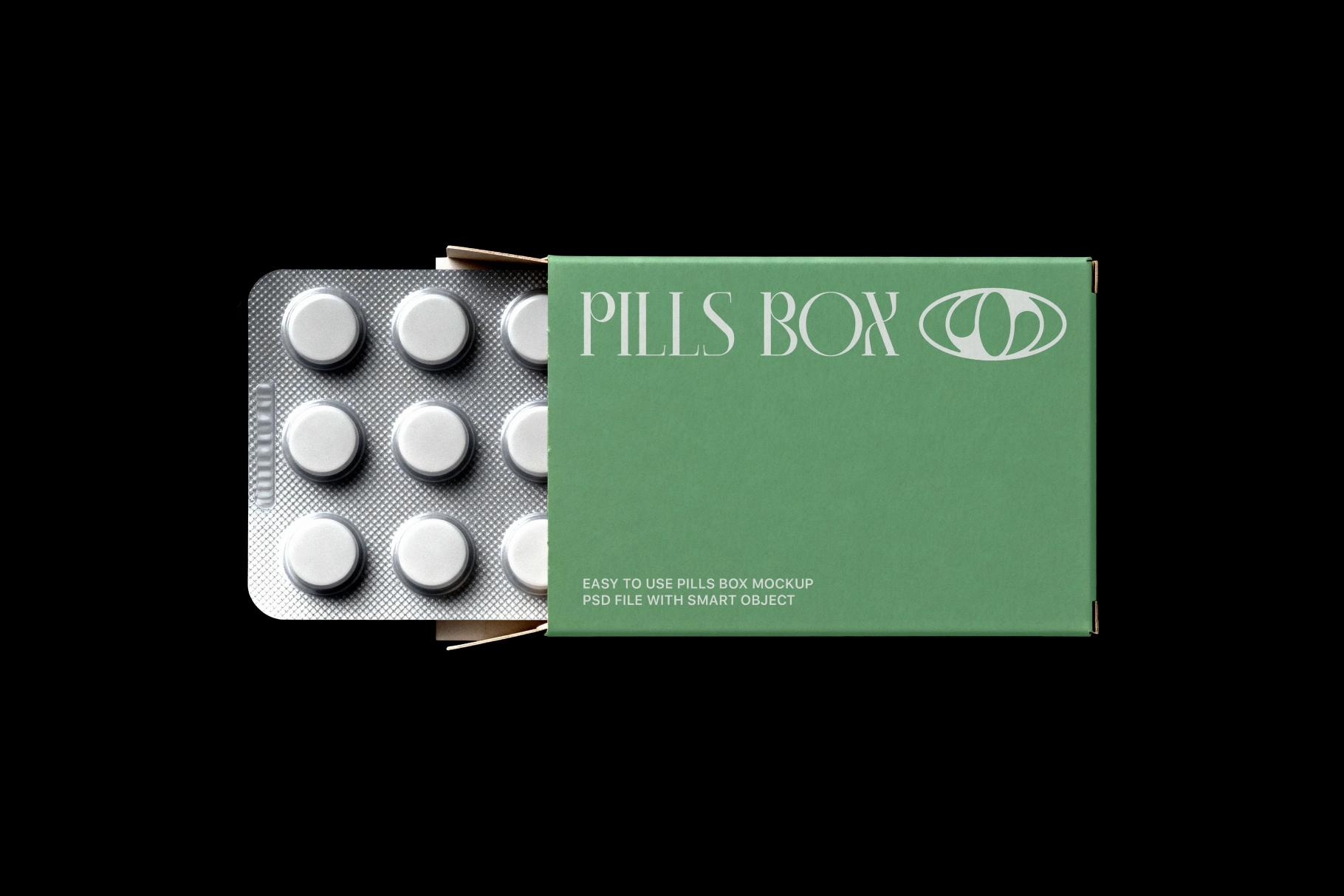 Pills Blister Box Mockup