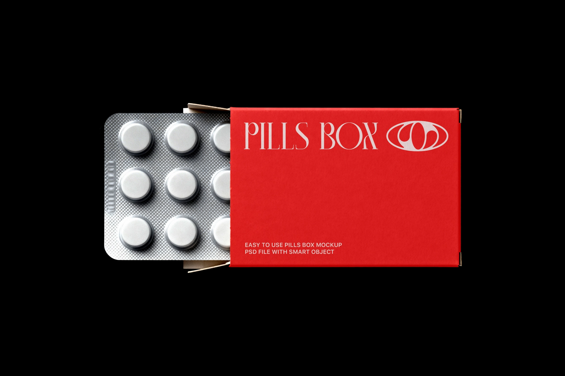 Pills Blister Box Mockup