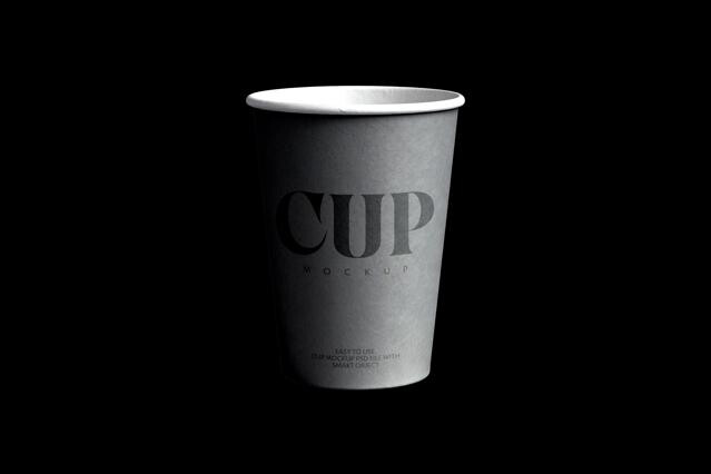 Disposable Paper Cup Mockup