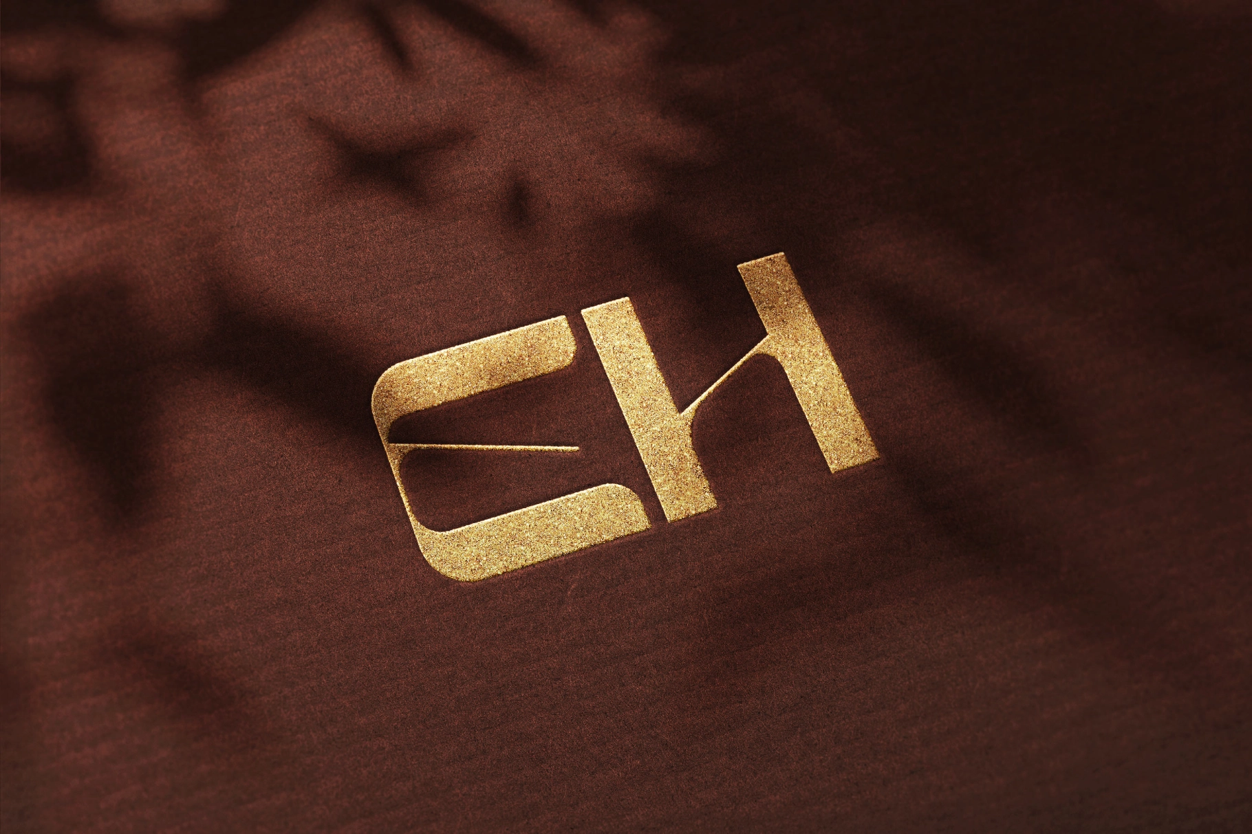 Embossed Gold Logo Mockup