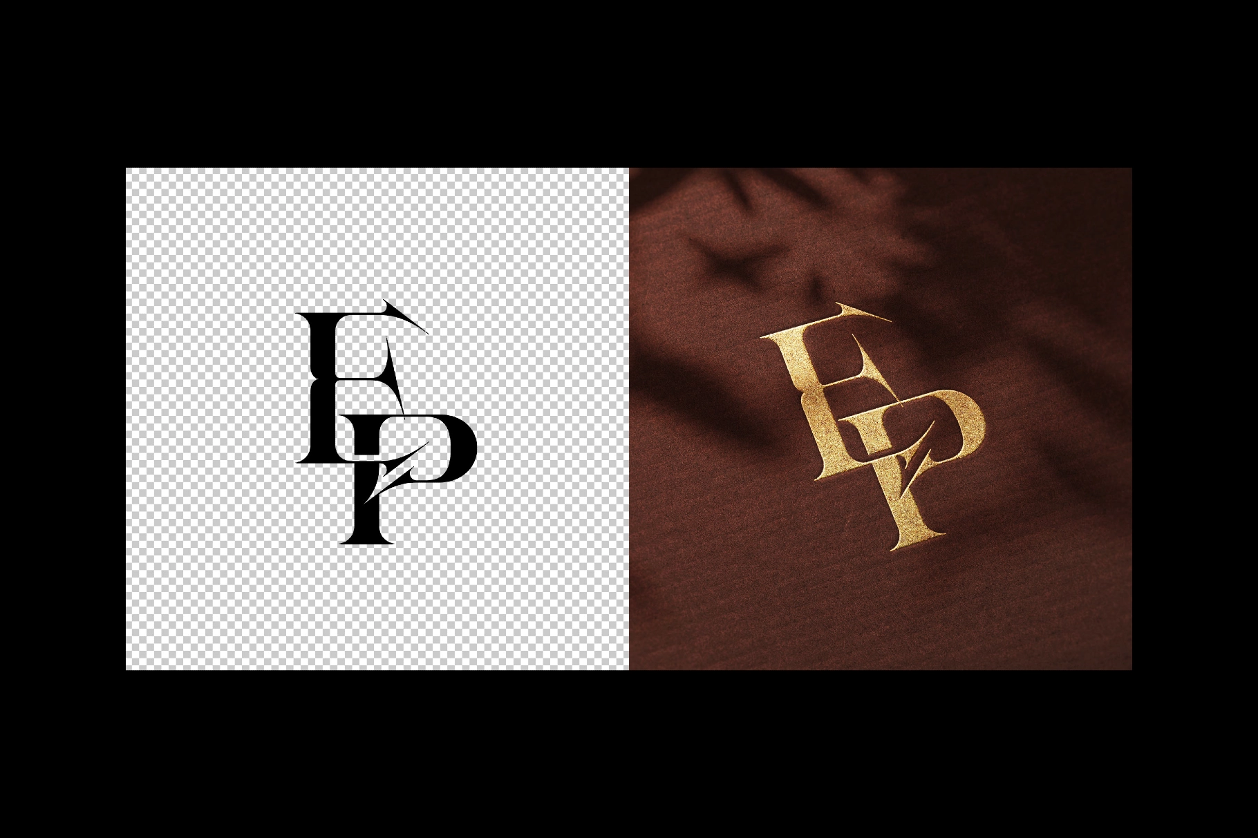 Embossed Gold Logo Mockup