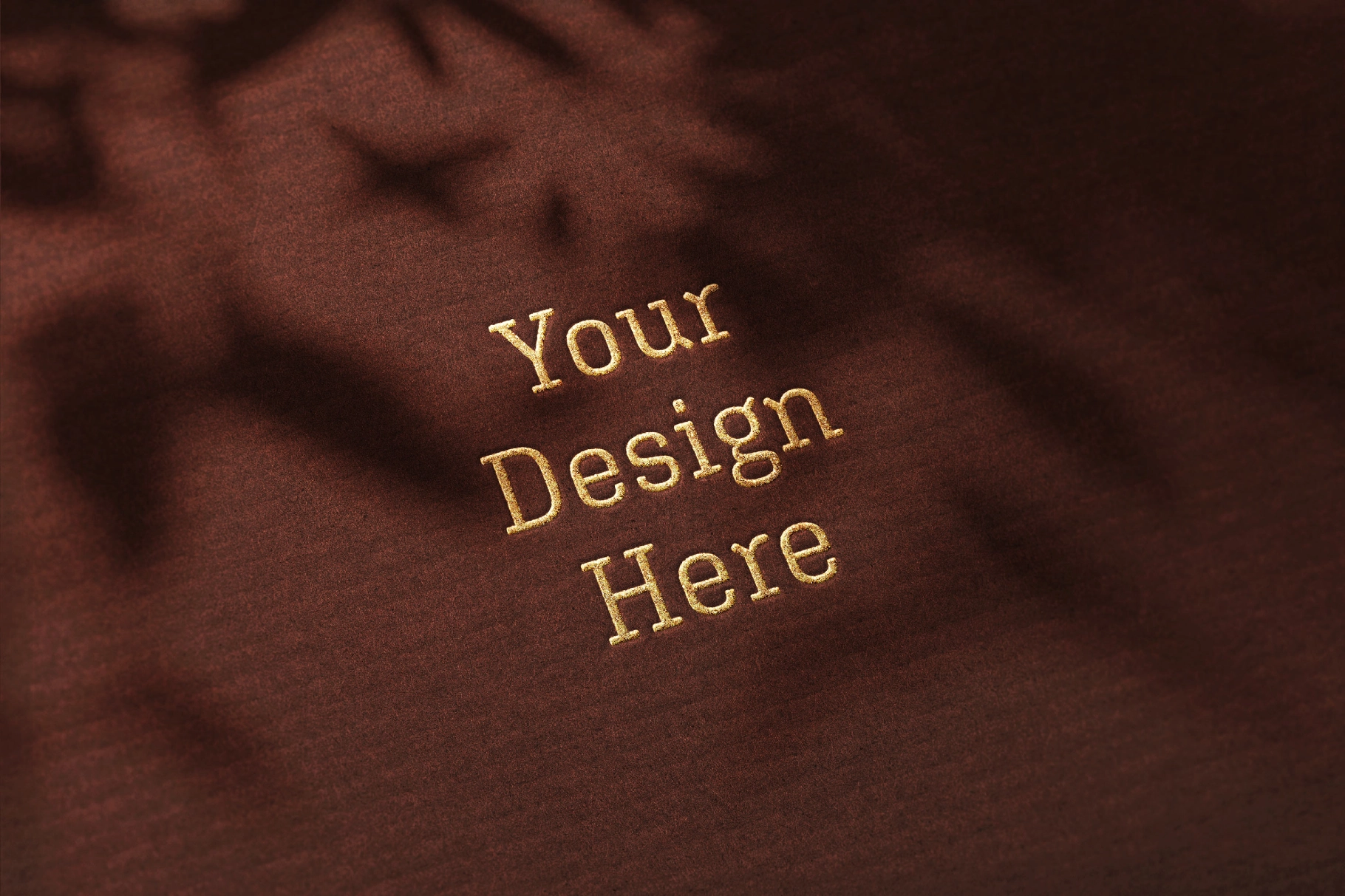Embossed Gold Logo Mockup