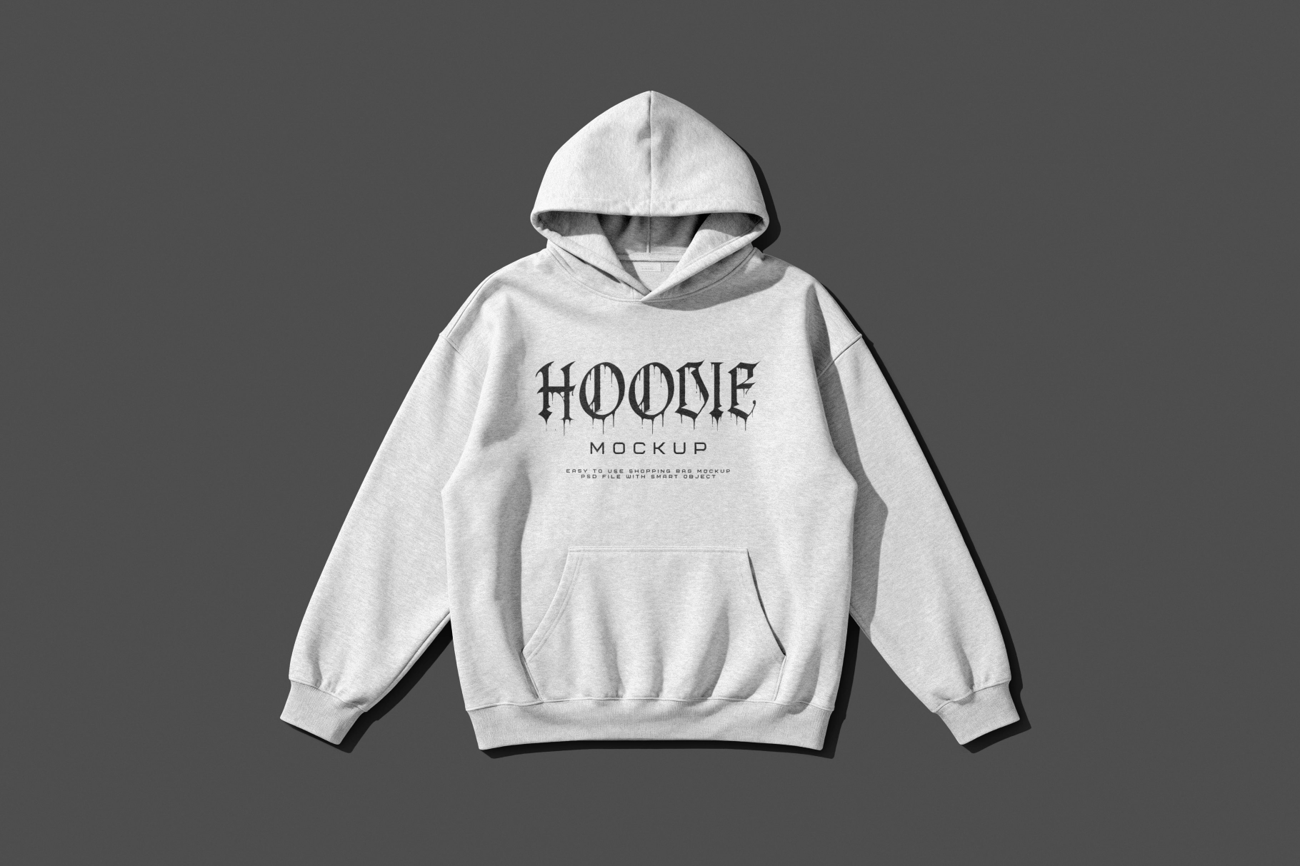Pullover Hoodie Mockup with Front Print