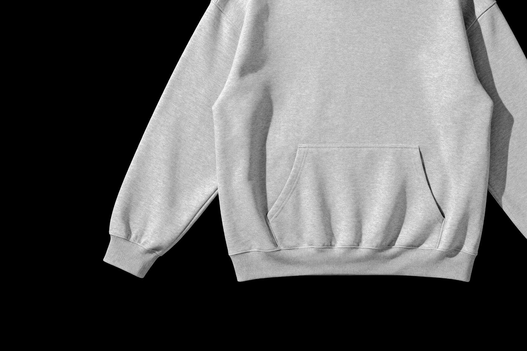 Pullover Hoodie Mockup with Front Print