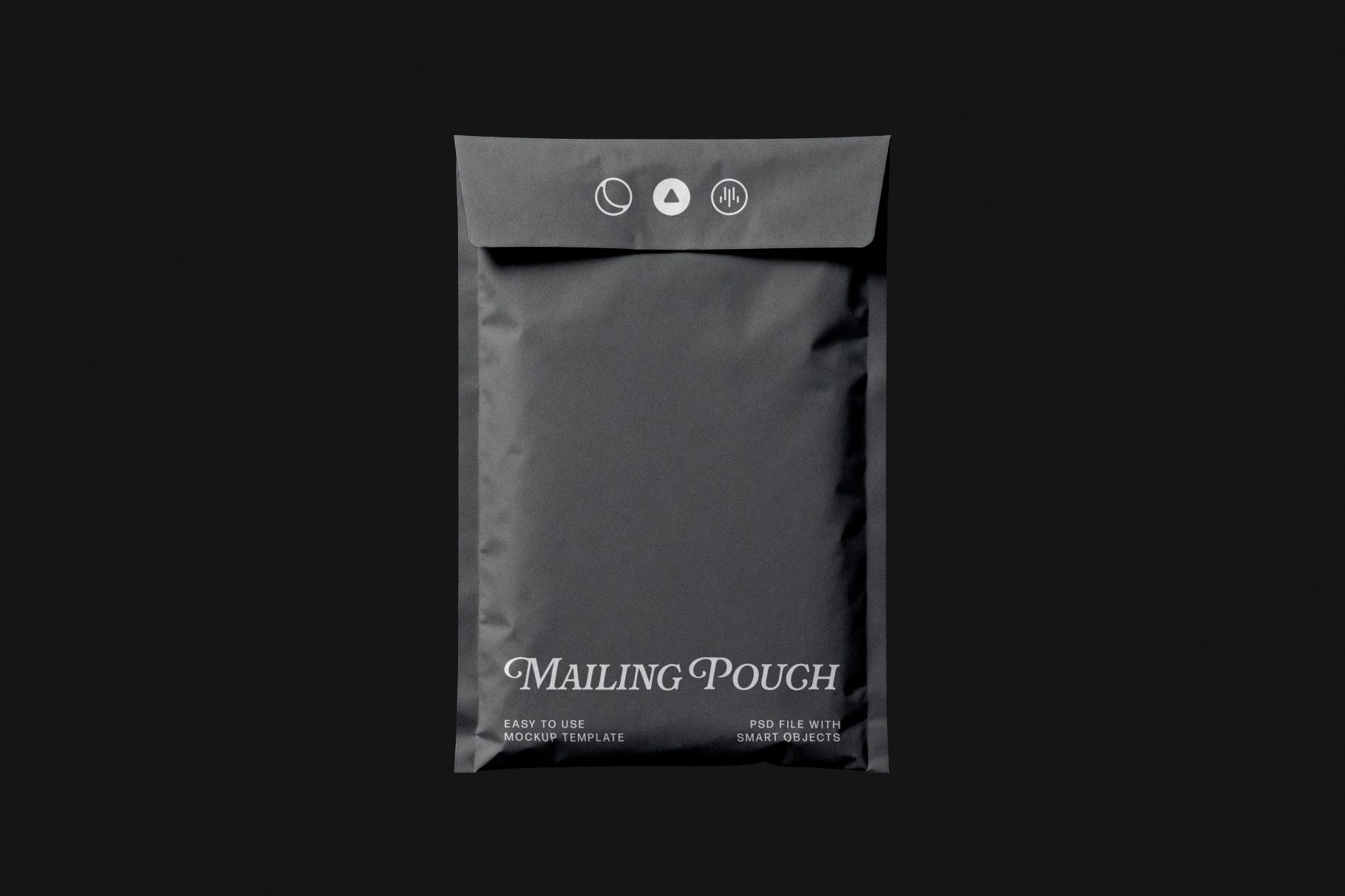 Plastic Mailing Pouch Mockup